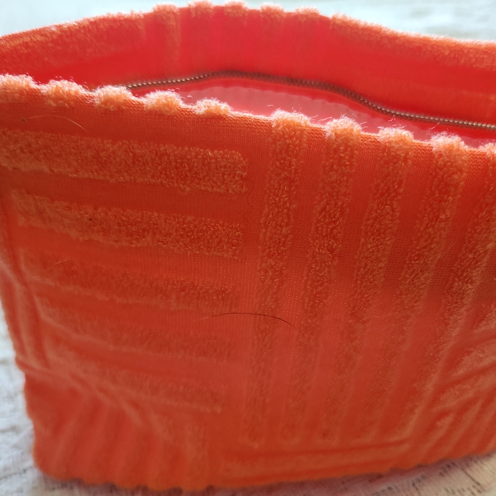 Ulta Beauty Orange Terry Tile Cosmetic Bag - Picture 7 of 7